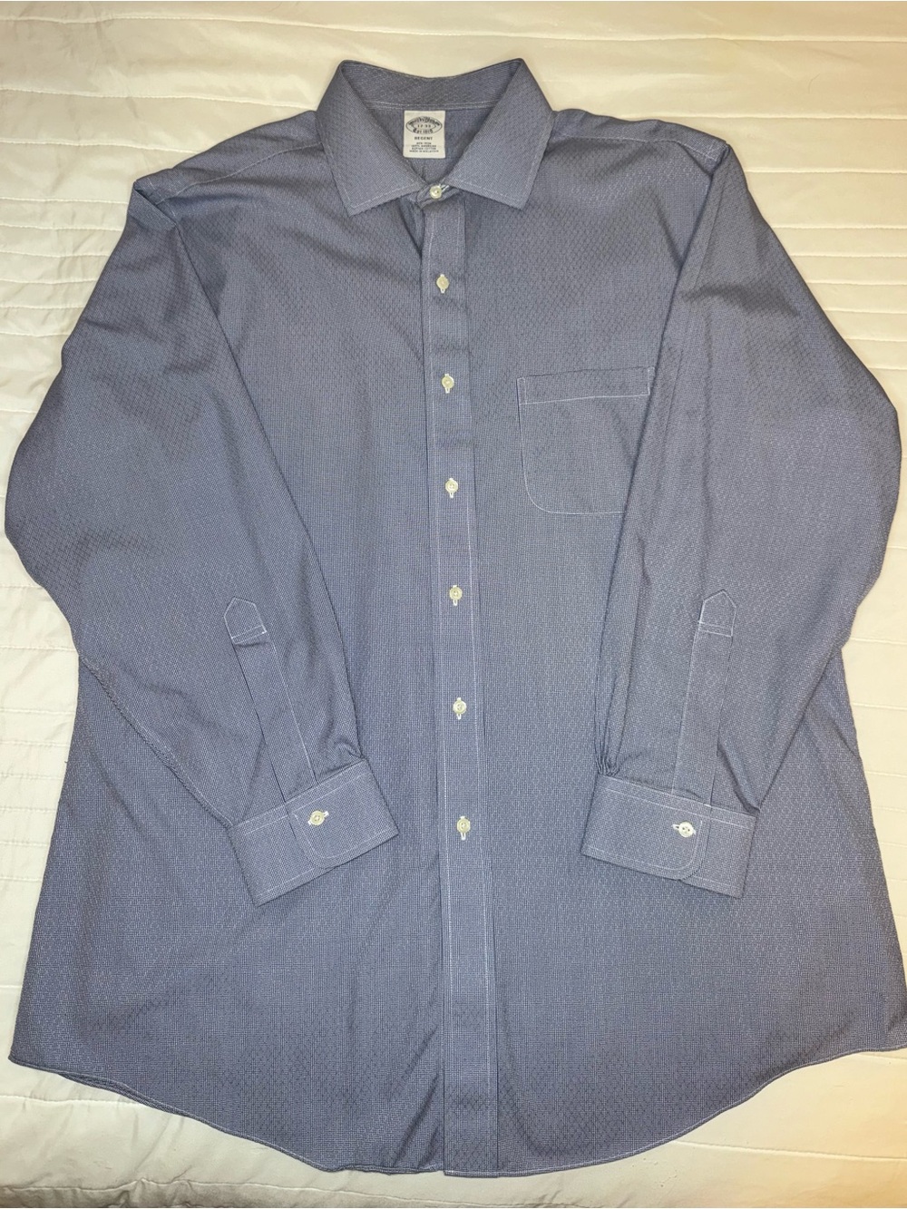 Brooks Brothers Regent 17/33 Men's Blue Dress Shirt